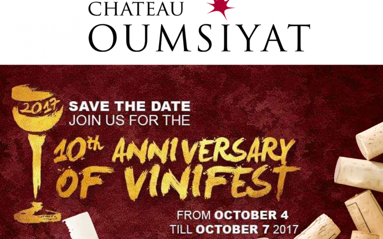 Meet us at Vinifest 2017 from October 4 till October 7 2017